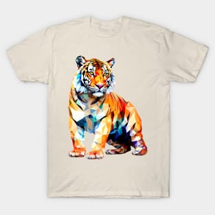 Origami Cute Tiger King T-Shirt